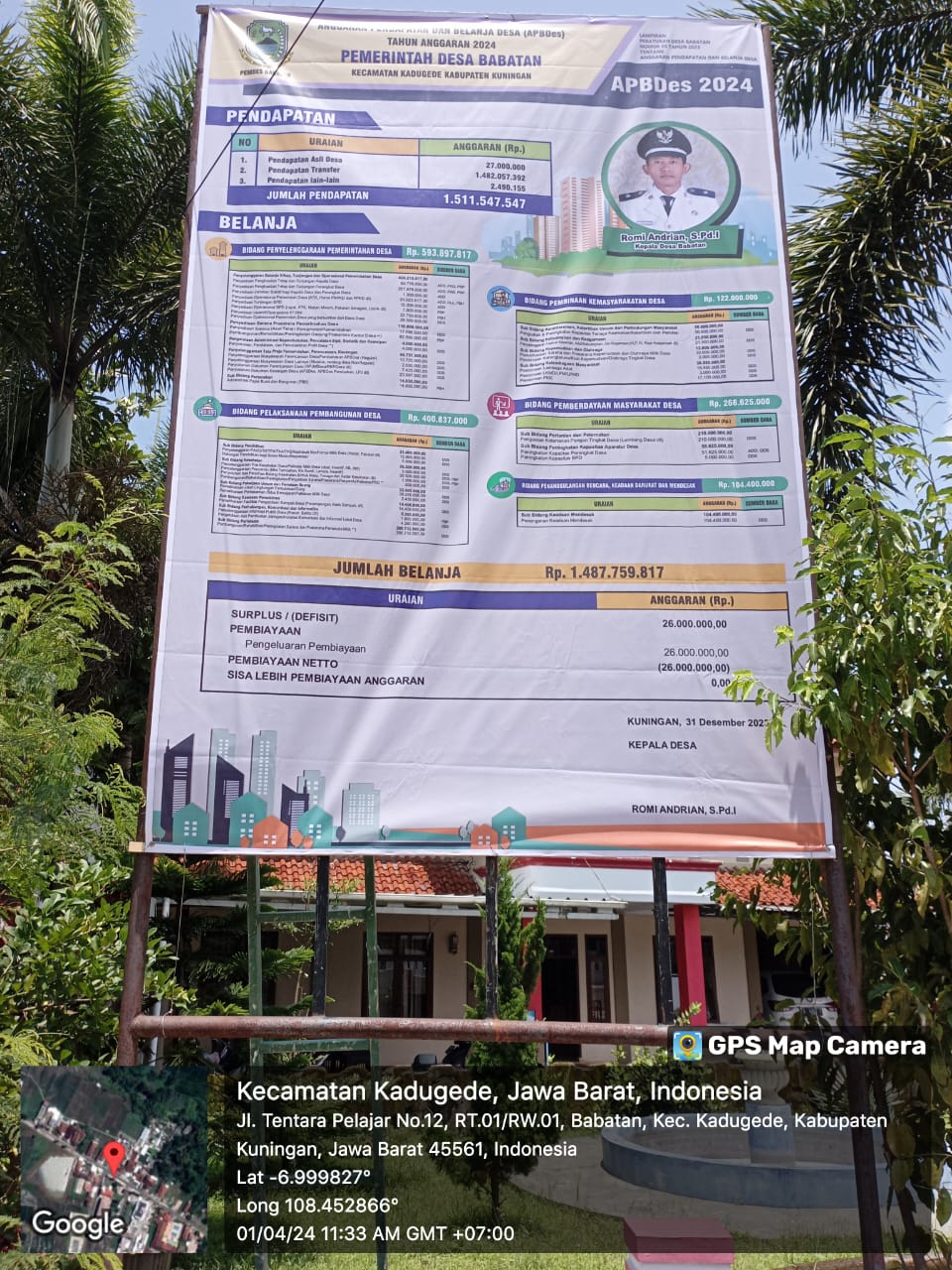 Informasi Laporan Penyelenggaraan Pemerintah Desa Babatan Tahun 2024